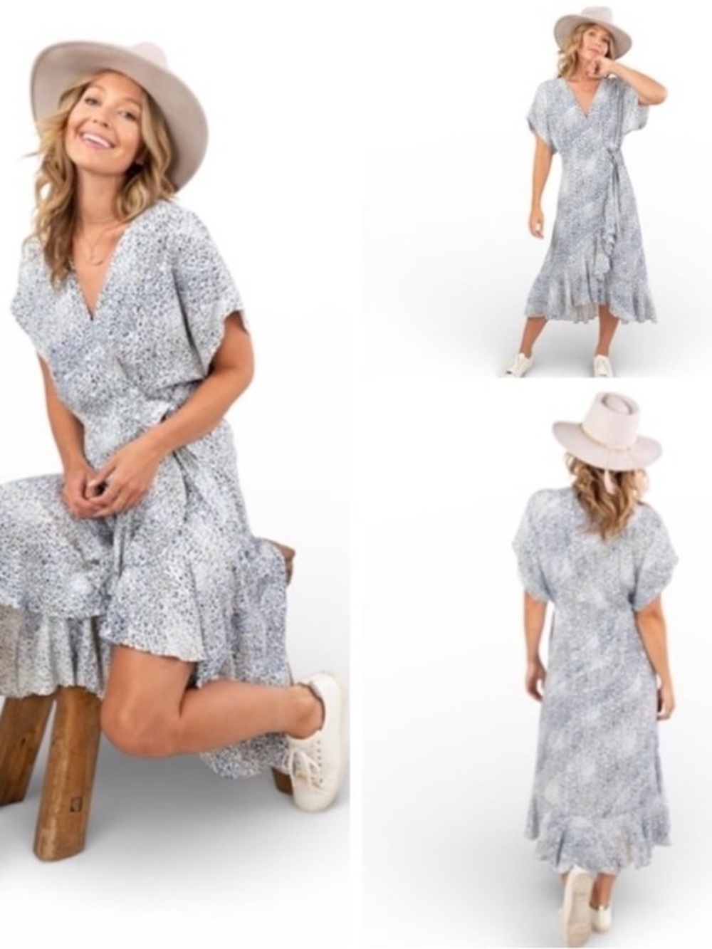 NWT Lovestitch Sunday Best Leopard Print Wrap Dress